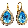 Diamond Sky Jewelry Auskarai „Celestial Drop (Aquamarine Mėlyna)“ su Swarovski® kristalais