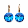 Diamond Sky Jewelry Auskarai „Clarice II (Bermuda Mėlyna)“ su Swarovski® kristalais