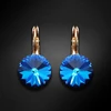 Diamond Sky Jewelry Auskarai „Clarice II (Bermuda Mėlyna)“ su Swarovski® kristalais