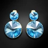 Diamond Sky Jewelry Auskarai „Clarice IV (Aquamarine Mėlyna)“ su Swarovski® kristalais