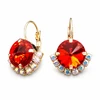 Diamond Sky Jewelry Auskarai „Clarice V (Light Siam)“ su Swarovski® kristalais