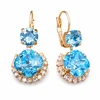 Diamond Sky Jewelry Auskarai „Clarice VI (Aquamarine Mėlyna)“ su Swarovski® kristalais