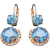 Diamond Sky Jewelry Auskarai „Clarice VI (Light Sapphire Shimmer)“ su Swarovski® kristalais