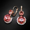 Diamond Sky Jewelry Auskarai „Clarice VI (Rose Peach)“ su Swarovski® kristalais