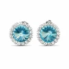 Diamond Sky Jewelry Auskarai „Clarice X (Aqua Bohemica)“ su Preciosa® kristalais