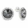 Diamond Sky Jewelry Auskarai „Clarice X (Nightfall)“ su Preciosa® kristalais