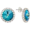Diamond Sky Jewelry Auskarai „Clarice X (Bermuda Mėlyna)“ su Preciosa® kristalais