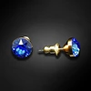 Diamond Sky Jewelry Auskarai „Classic (Sapphire)“ su Swarovski® kristalais
