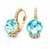 Diamond Sky Jewelry Auskarai „Crete (Aqua Bohemica)“ su Preciosa® kristalais