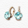 Diamond Sky Jewelry Auskarai „Crete (Aqua Bohemica)“ su Preciosa® kristalais