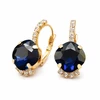 Diamond Sky Jewelry Auskarai „Crete (Dark Indigo)“ su Preciosa® kristalais