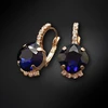 Diamond Sky Jewelry Auskarai „Crete (Dark Indigo)“ su Preciosa® kristalais