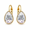 Diamond Sky Jewelry Auskarai „Crystal Drop (Baltas Patina)“ su Swarovski® kristalais