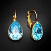 Diamond Sky Jewelry Auskarai „Crystal Drop (Aquamarine Mėlyna)“ su Swarovski® kristalais