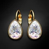Diamond Sky Jewelry Auskarai „Crystal Drop (Baltas Patina)“ su Swarovski® kristalais