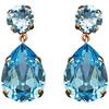 Diamond Sky Jewelry Auskarai „Crystal Drop IV (Aquamarine Mėlyna)“ su Swarovski® kristalais