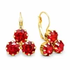 Diamond Sky Jewelry Auskarai „Crystal Lady II (Scarlet)“ su Swarovski® kristalais