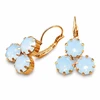 Diamond Sky Jewelry Auskarai „Crystal Lady II (Air Mėlyna Opal)“ su Swarovski® kristalais