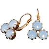 Diamond Sky Jewelry Auskarai „Crystal Lady II (Air Mėlyna Opal)“ su Swarovski® kristalais