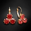 Diamond Sky Jewelry Auskarai „Crystal Lady II (Scarlet)“ su Swarovski® kristalais