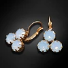 Diamond Sky Jewelry Auskarai „Crystal Lady II (Air Mėlyna Opal)“ su Swarovski® kristalais