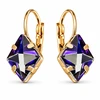 Diamond Sky Jewelry Auskarai „Crystal Rhombus III (Bermuda Mėlyna)“ su Swarovski® kristalais