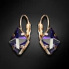 Diamond Sky Jewelry Auskarai „Crystal Rhombus III (Bermuda Mėlyna)“ su Swarovski® kristalais