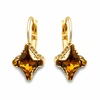 Diamond Sky Jewelry Auskarai „Crystal Rhombus II (Topaz Dorado)“ su Swarovski® kristalais