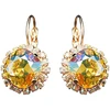 Diamond Sky Jewelry Auskarai „Glare III (Light Topaz Shimmer)“ su Swarovski® kristalais