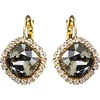 Diamond Sky Jewelry Auskarai „Glare III (Sidabrinis Shadow)“ su Swarovski® kristalais