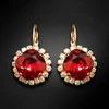 Diamond Sky Jewelry Auskarai „Glare III (Scarlet)“ su Swarovski® kristalais