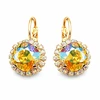 Diamond Sky Jewelry Auskarai „Glare III (Light Topaz Shimmer)“ su Swarovski® kristalais