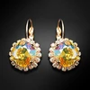 Diamond Sky Jewelry Auskarai „Glare III (Light Topaz Shimmer)“ su Swarovski® kristalais