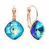 Diamond Sky Jewelry Auskarai „Glare IV (Bermuda Mėlyna)“ su Preciosa® kristalais