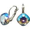 Diamond Sky Jewelry Auskarai „Glare IV R (Light Sapphire Shimmer)“ su Swarovski® kristalais