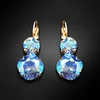 Diamond Sky Jewelry Auskarai „Glare VI (Light Sapphire Shimmer)“ su Swarovski® kristalais