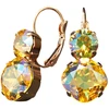 Diamond Sky Jewelry Auskarai „Glare VI (Light Topaz Shimmer)“ su Swarovski® kristalais