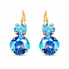 Diamond Sky Jewelry Auskarai „Glare VI (Light Sapphire Shimmer)“ su Swarovski® kristalais