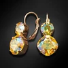 Diamond Sky Jewelry Auskarai „Glare VI (Light Topaz Shimmer)“ su Swarovski® kristalais