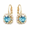 Diamond Sky Jewelry Auskarai „Glory II (Aquamarine Mėlyna)“ su Swarovski® kristalais