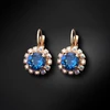 Diamond Sky Jewelry Auskarai „Glory II (Bermuda Mėlyna)“ su Swarovski® kristalais