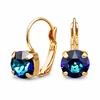 Diamond Sky Jewelry Auskarai „Glory II (Bermuda Mėlyna)“ su Swarovski® kristalais