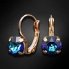 Diamond Sky Jewelry Auskarai „Glory II (Bermuda Mėlyna)“ su Swarovski® kristalais