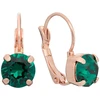 Diamond Sky Jewelry Auskarai „Glory II (Emerald)“ su Swarovski® kristalais
