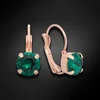 Diamond Sky Jewelry Auskarai „Glory II (Emerald)“ su Swarovski® kristalais