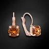 Diamond Sky Jewelry Auskarai „Glory II (Light Amber)“ su Swarovski® kristalais