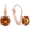 Diamond Sky Jewelry Auskarai „Glory II (Light Amber)“ su Swarovski® kristalais