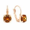 Diamond Sky Jewelry Auskarai „Glory II (Light Amber)“ su Swarovski® kristalais