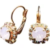 Diamond Sky Jewelry Auskarai „Glory II (Rose Vanduo Opal)“ su Swarovski® kristalais
