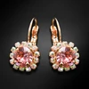 Diamond Sky Jewelry Auskarai „Glory II (Rose Peach)“ su Swarovski® kristalais